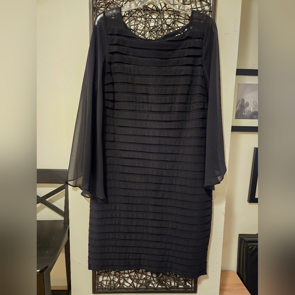 Adrianna Pappel Black Cocktail Dress
